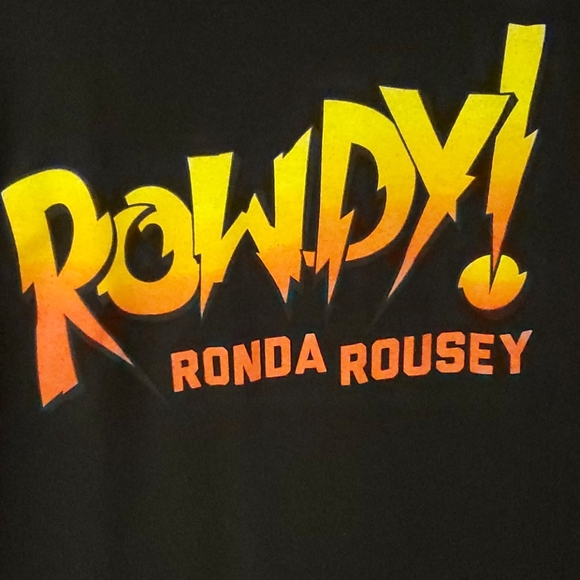 Authentic WWE Rowdy! Ronda Rousey T - Large - Picture 3 of 3